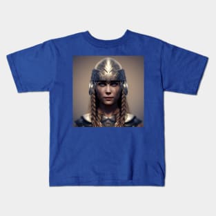 Viking Shield Maiden Kids T-Shirt